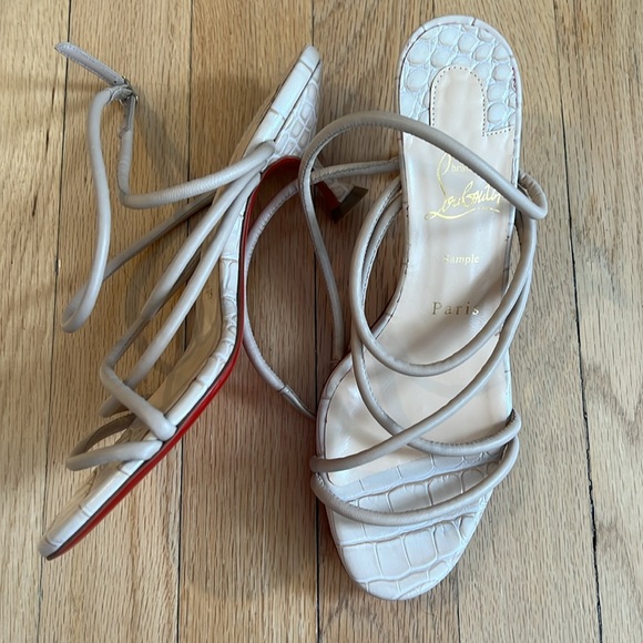 Christian Louboutin Supra Bea Nappa Leather Strappy Sandals Size 36 - Picture 6 of 7